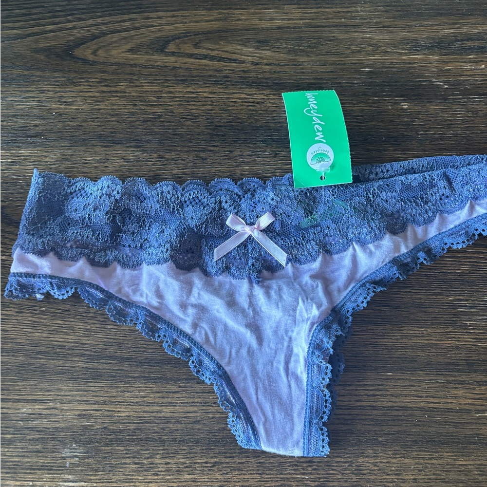 Lace Trim Women's Intimate in Purple by Honeydew Intimates